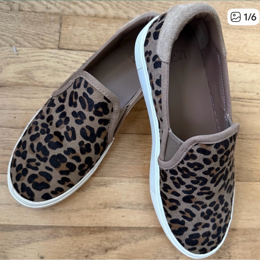 UGG Leopard Print Slip-On Sneakers